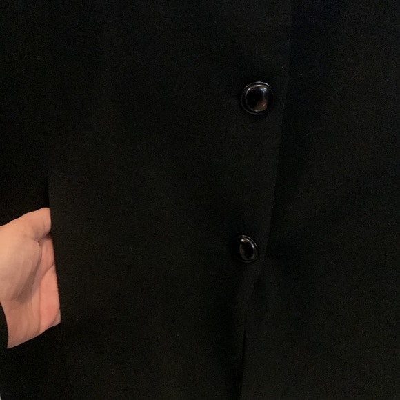 Cashmere and Wool Blend black Coat - Picture 4 of 7